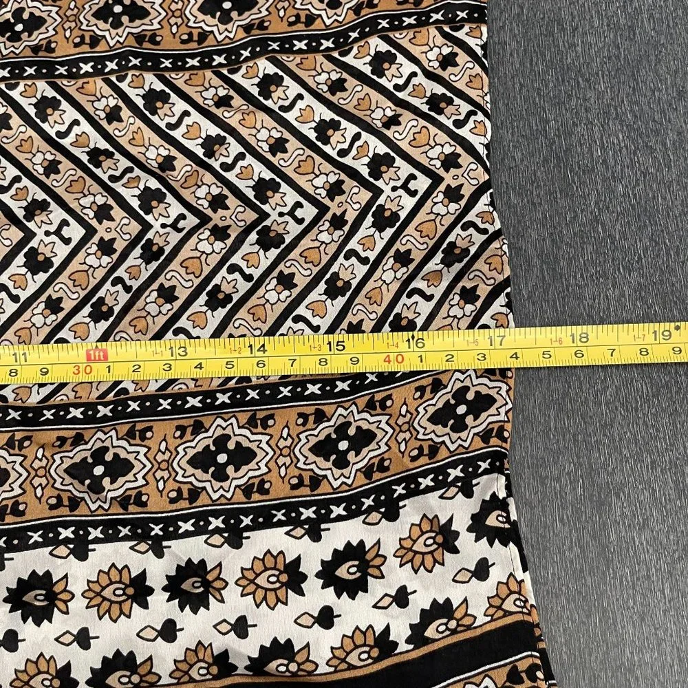 Vince Camuto Brown Silk Scarf 17 x 36 - Picture 5 of 6